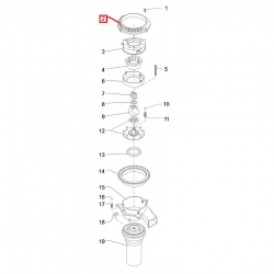 Колесо регулировки помола вертикальной кофемолки, 148650250