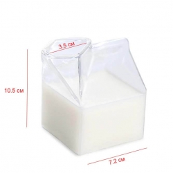 Емкость для молока стеклянная 250 мл."коробка", 22021142