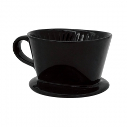 Воронка черная для заваривания кофе на 1-2 чашки керамика, 22029677B