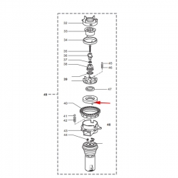 Крышка мотора вертикальной кофемолки для Saeco, 311001