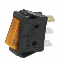 Выключатель клавишный оранжевый 16А, 250В, 11x30 мм, макс. 120°C, 3319968