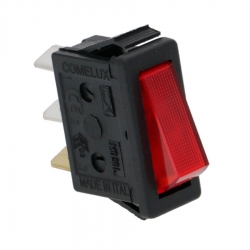 Выключатель клавишный красный 16А, 250В, 11x30 мм, макс. 120°C, 3319969