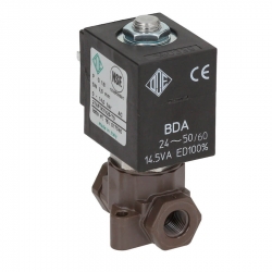 Клапан электромагнитный двухходовой ø 1/8" катушка BDA08024DS, 24В 50/60Гц, 14,5ВА, ODE, 533895100R
