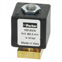 Клапан электромагнитный двухходовой H61AVA - отв. ø 2.2 мм, макс. 15 Бар, 9 Вт, 220/230 В, 50/60 Гц, 60000105