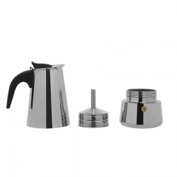 Гейзерная кофеварка DeloVKofe Steel, на 4 чаши (200 мл), 2207144