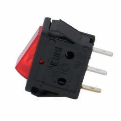 Выключатель клавишный красный 16А, 250В, 11x30 мм, макс. 120°C, 3319969